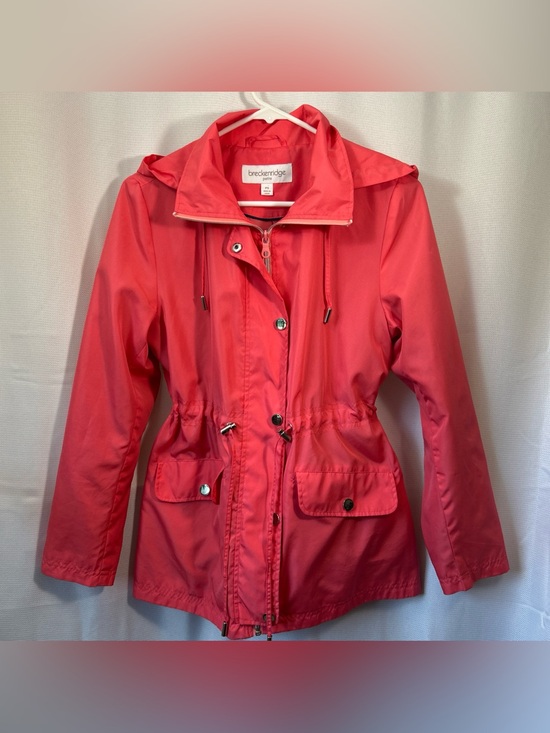 breckenridge Jackets & Blazers - breckenridge Coral Pink Utility Anorak Jacket
